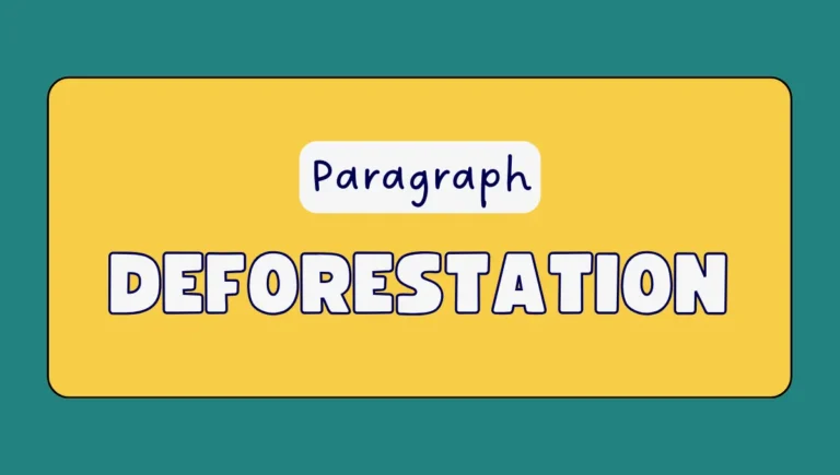 Deforestation Paragraph