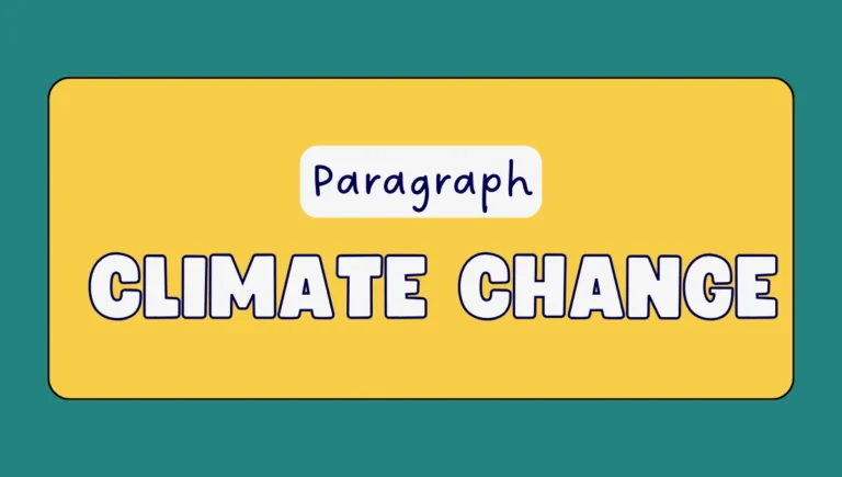 Climate Change Paragraph