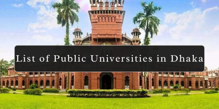 List of Public Universities in Dhaka